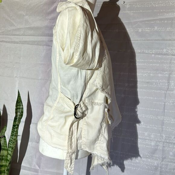 Free People open front waterfall cardigan jacket - Picture 5 of 8